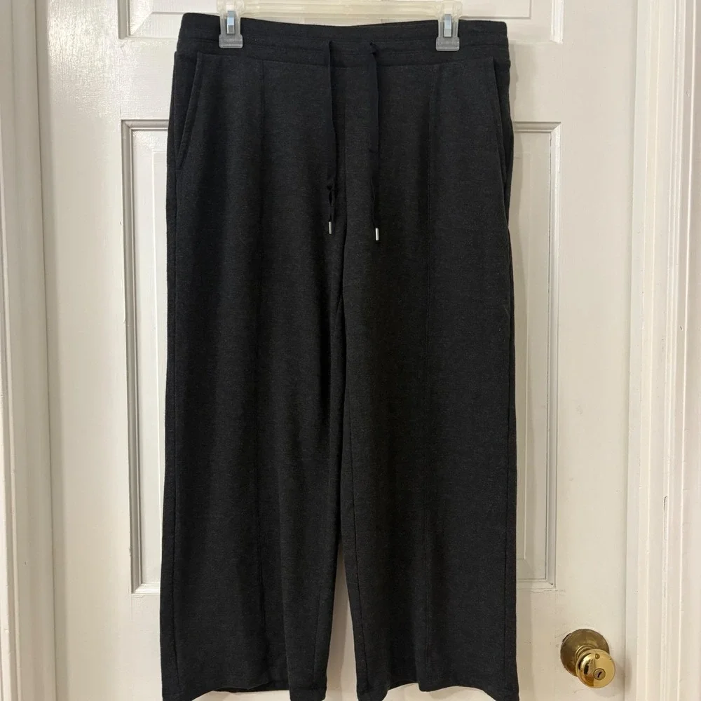 J. Jill Fit Wide Leg Pants SP Petite Pull On Cropped Career Athleisure Capsule